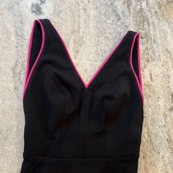 Dress the Population Gianna Black & Fuchsia Low Back Sheath Dress Women’s XXS - Picture 13 of 15
